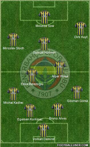 Fenerbahçe SK Formation 2013