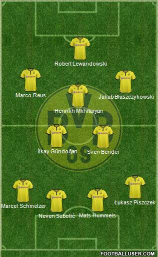 Borussia Dortmund Formation 2013