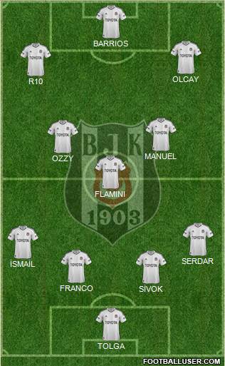 Besiktas JK Formation 2013
