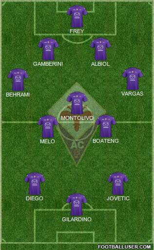 Fiorentina Formation 2013