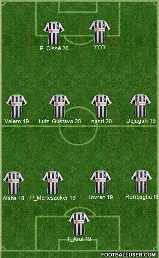 Newcastle United Formation 2013