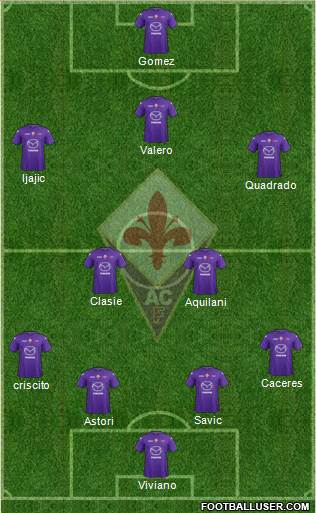 Fiorentina Formation 2013