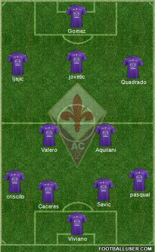 Fiorentina Formation 2013