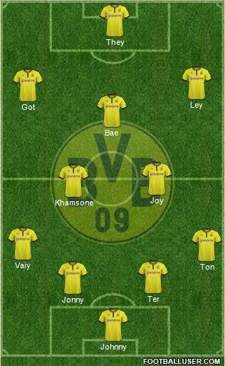 Borussia Dortmund Formation 2013