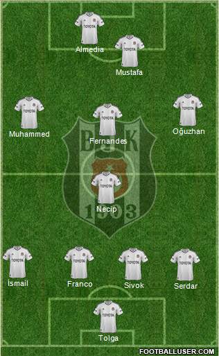 Besiktas JK Formation 2013