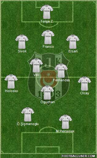 Besiktas JK Formation 2013