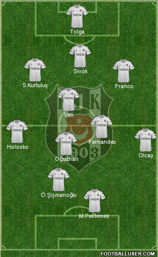 Besiktas JK Formation 2013