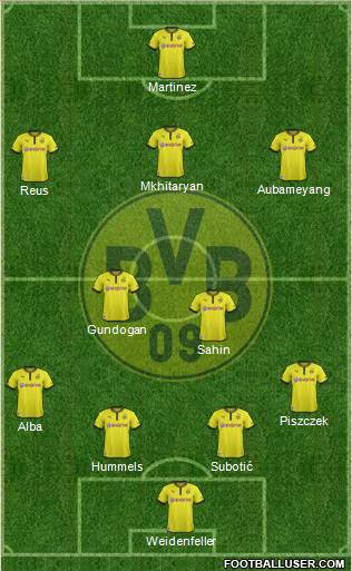 Borussia Dortmund Formation 2013