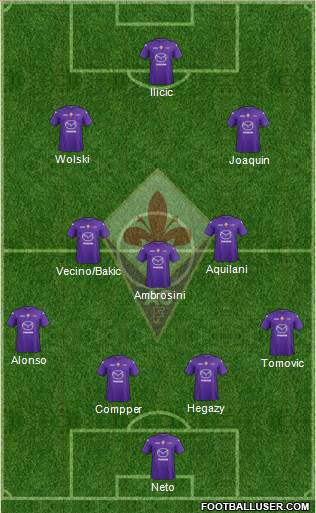 Fiorentina Formation 2013