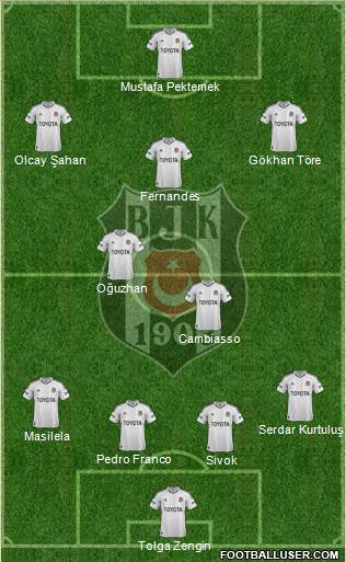 Besiktas JK Formation 2013