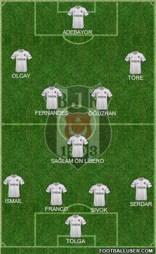 Besiktas JK Formation 2013