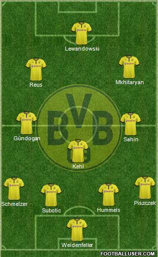 Borussia Dortmund Formation 2013