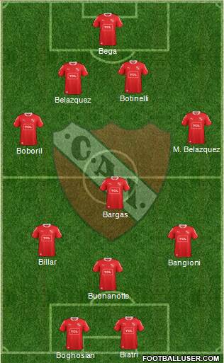 Independiente Formation 2013
