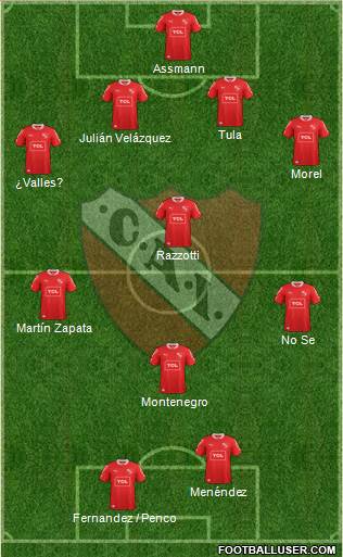Independiente Formation 2013