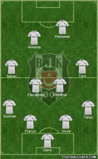 Besiktas JK Formation 2013