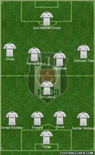 Besiktas JK Formation 2013