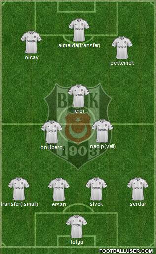 Besiktas JK Formation 2013