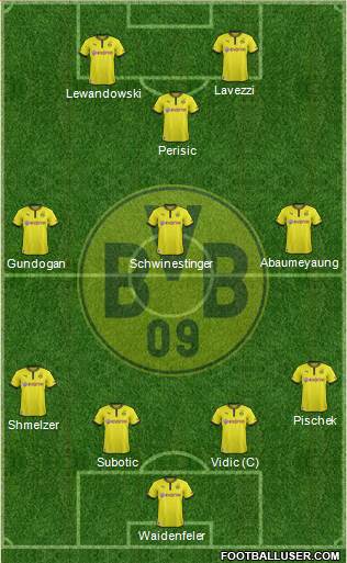 Borussia Dortmund Formation 2013