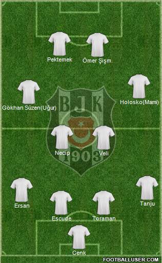 Besiktas JK Formation 2013
