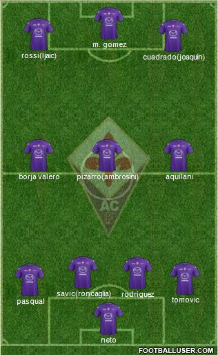Fiorentina Formation 2013