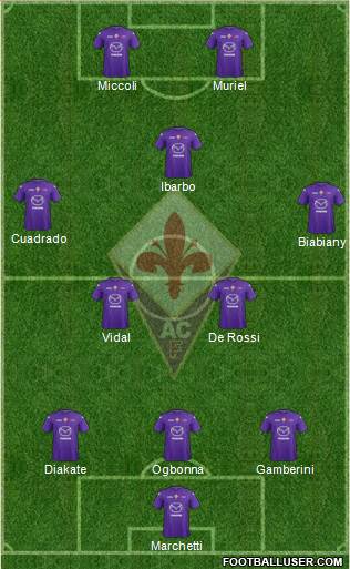 Fiorentina Formation 2013