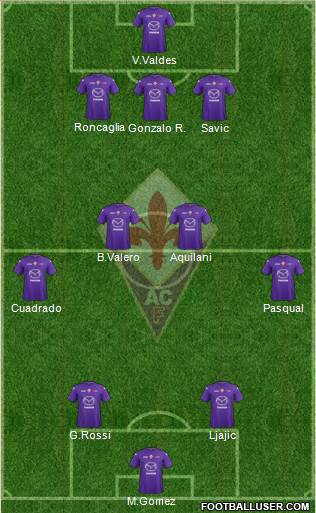 Fiorentina Formation 2013