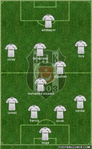 Besiktas JK Formation 2013