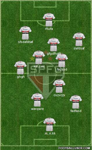 São Paulo FC Formation 2013