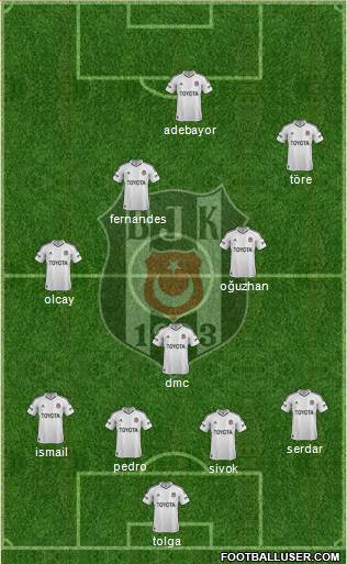 Besiktas JK Formation 2013