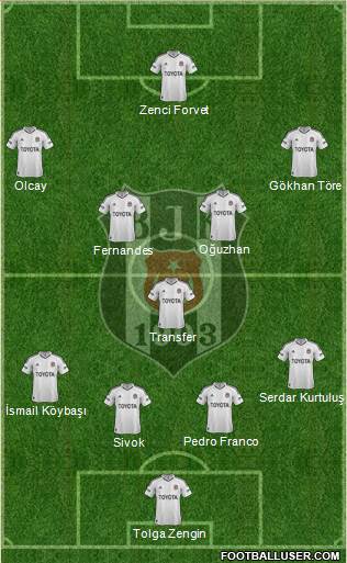 Besiktas JK Formation 2013