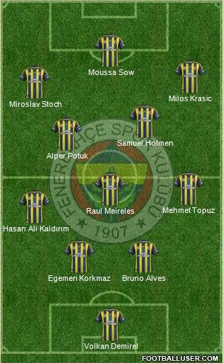 Fenerbahçe SK Formation 2013