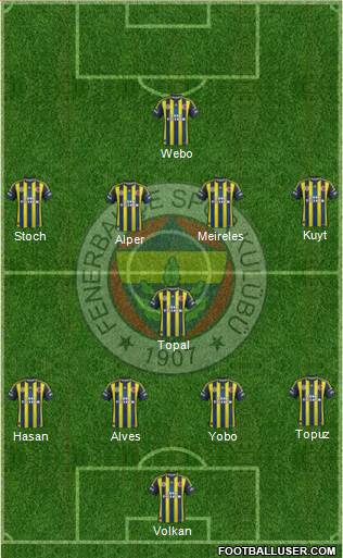 Fenerbahçe SK Formation 2013