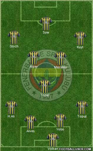Fenerbahçe SK Formation 2013