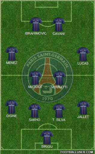 Paris Saint-Germain Formation 2013