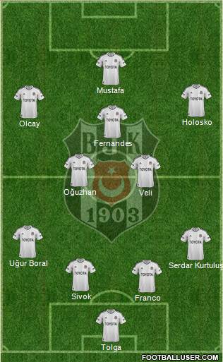 Besiktas JK Formation 2013