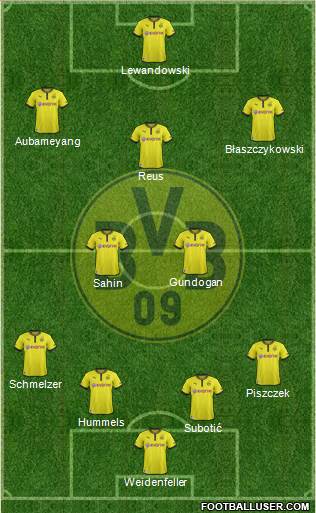 Borussia Dortmund Formation 2013