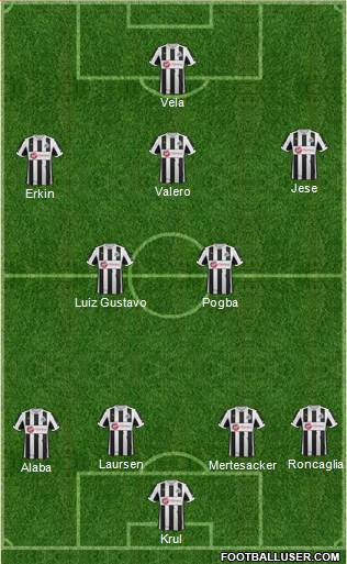 Newcastle United Formation 2013