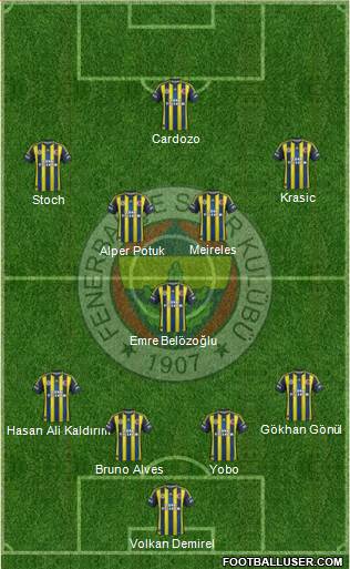 Fenerbahçe SK Formation 2013