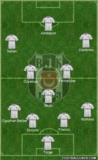 Besiktas JK Formation 2013