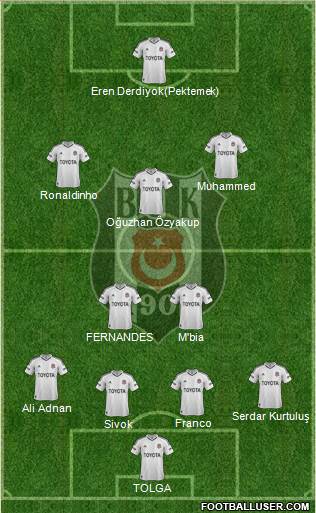 Besiktas JK Formation 2013
