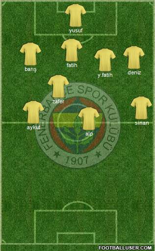 Fenerbahçe SK Formation 2013