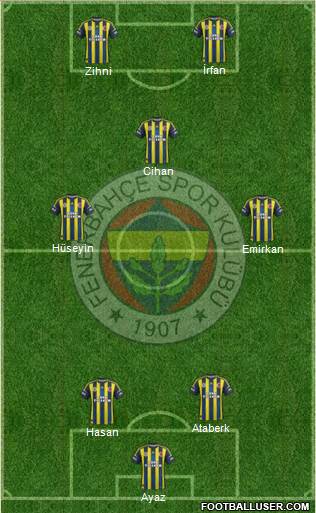 Fenerbahçe SK Formation 2013