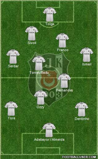 Besiktas JK Formation 2013