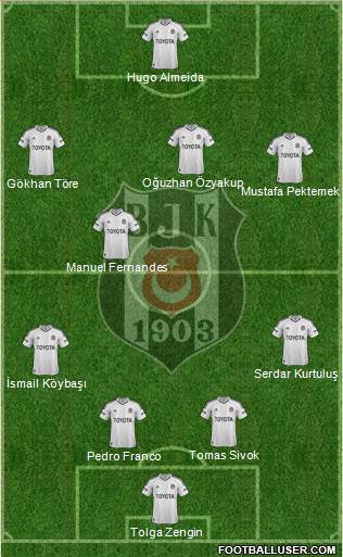 Besiktas JK Formation 2013
