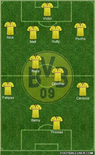 Borussia Dortmund Formation 2013