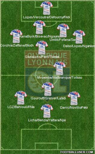 Olympique Lyonnais Formation 2013