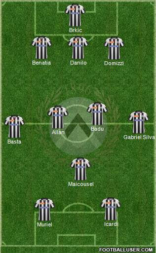 Udinese Formation 2013