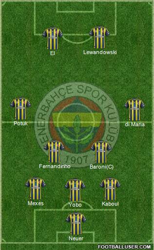 Fenerbahçe SK Formation 2013