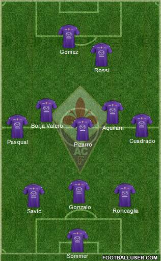 Fiorentina Formation 2013