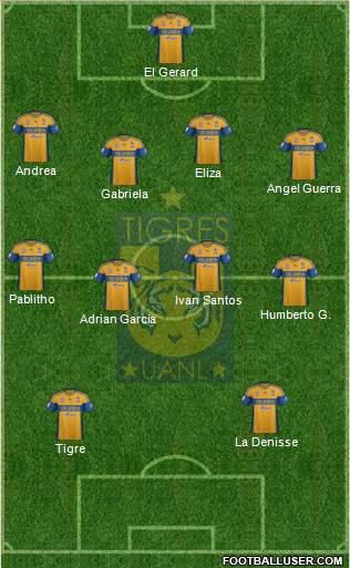 Club Universitario de Nuevo León Formation 2013